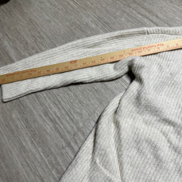 Goodthreads Cardigan Sweater Womens M NWT Wool Blend Oatmeal Heather Open Front - Picture 5 of 7